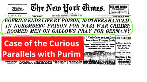 Bible Code Reveals Curious Parallels between Purim and the NooReMB0RG Try-alls