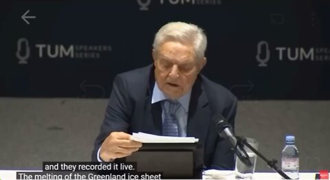 George Soros incomprehensibly stumbles through speech after having a short-circuit... Dr. Evil