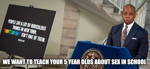 NYC Mayor Says Leave Florida ,And We Will Teach Your 5 Year-Olds About Sex