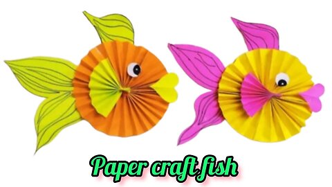 Easy Paper Fish Craft / Paper craft / DIY Paper Fish / Easy paper craft