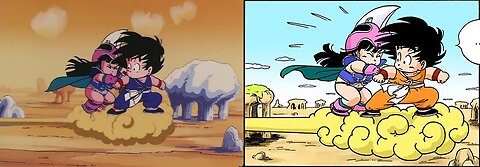 Original Dragonball Funny Moments - Kid Goku being Perverted towards Chichi (Anime VS Manga)