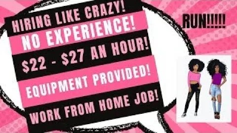 RUN!!! No Experience! Taking Messages $22-$27 An Hour + Equipment Work From Home Job