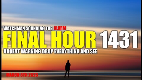 FINAL HOUR 1431 - URGENT WARNING DROP EVERYTHING AND SEE - WATCHMAN SOUNDING THE ALARM