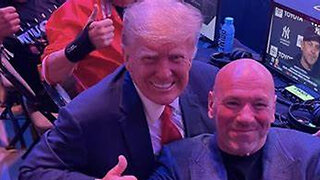 Trump Gets Rock Star Welcome At UFC Event......