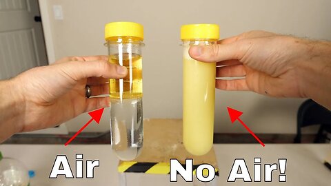 Amazing Way to Actually Mix Oil and Water with No Other Added Ingredient!