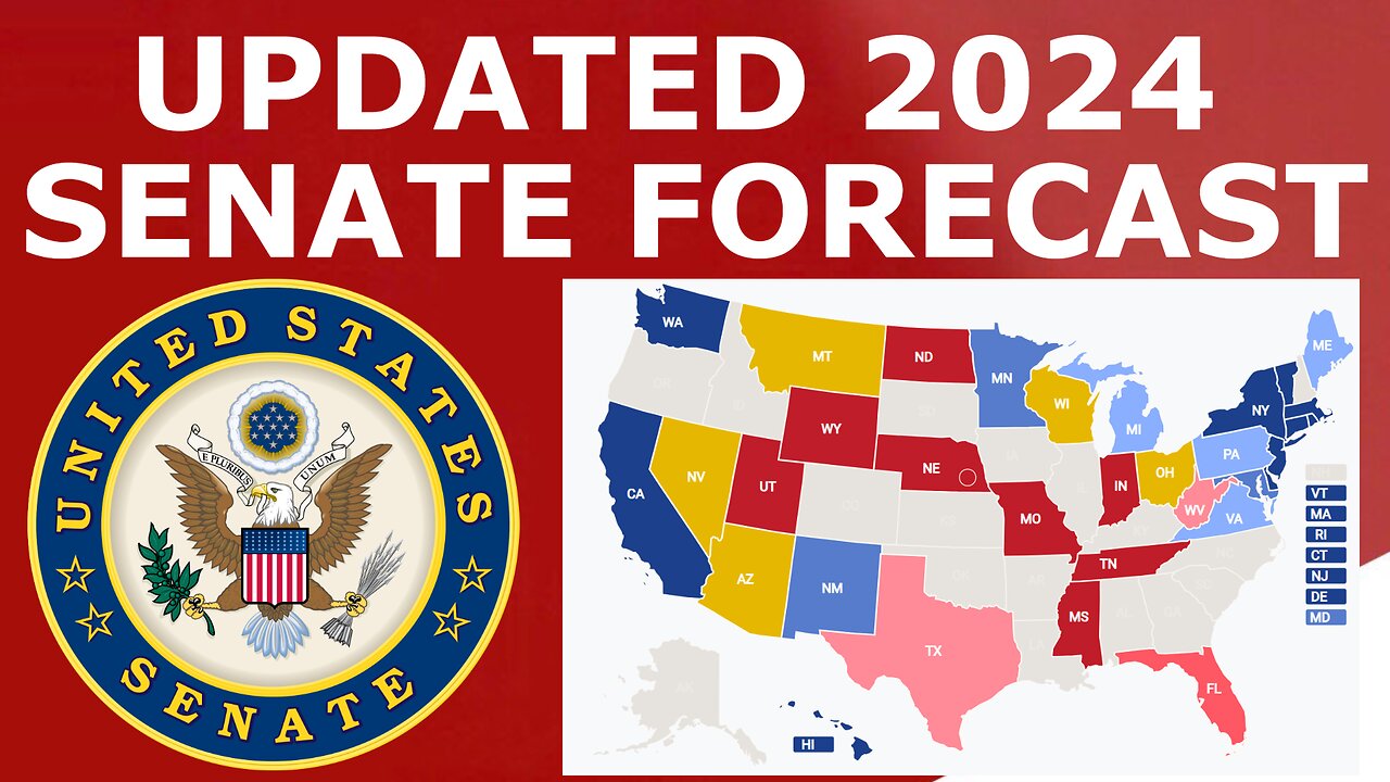 Updated 2024 Senate Map Prediction (June 2023)