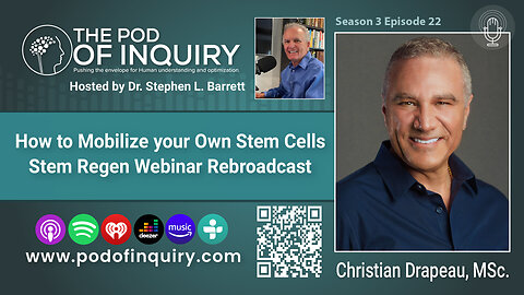 How to Mobilize your Own Stem Cells Stem Regen Webinar Rebroadcast Drapeau Barrett
