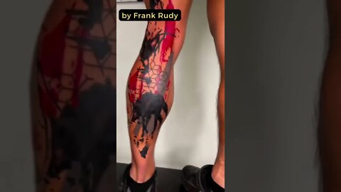 Stunning Tattoo by Frank Rudy #shorts #tattoos #inked #youtubeshorts