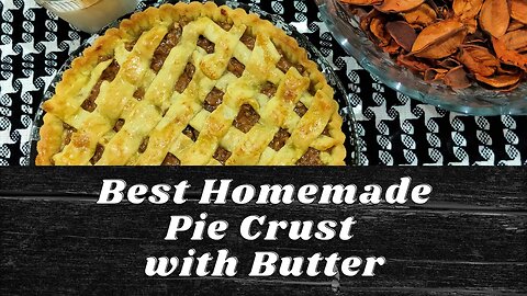 How To Make a Delicious Walnut Pie | Buttery Crispy Pie Crust Recipe | Homemade Walnut Pie Recipe