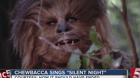 Chewbacca Sings "Silent Night"