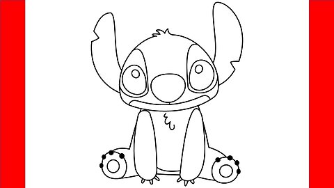 How To Draw Stitch From Lilo and Stitch - Step By Step Drawing