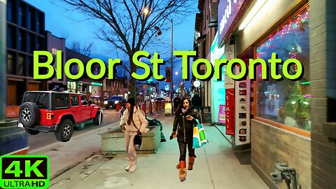 【4K】Exploring Bloor Street Toronto Canada 🇨🇦