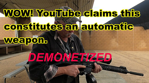 WOW! The anti-gun YouTube reviewers have determined this is now deemed full automatic fire!