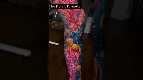 Stunning Tattoo by Derek Turcotte #shorts #tattoos #inked #youtubeshorts