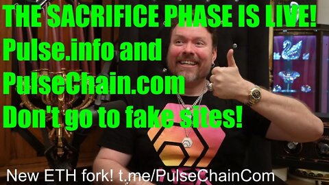 THE PULSECHAIN SACRIFICE PHASE IS LIVE AT PULSE.INFO and PULSECHAIN.COM! DON'T FALL FOR FAKE SITES!