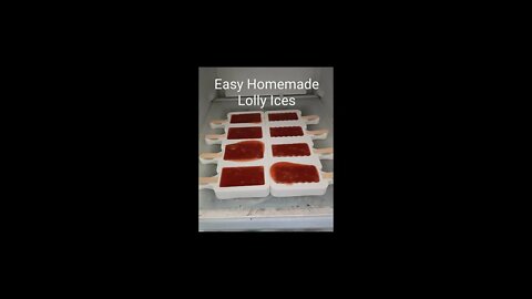 Easy Homemade Lolly Ices