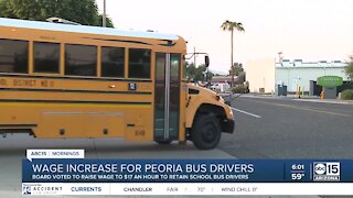 Peoria Unified School District approves $3-per-hour raise for bus drivers