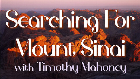 Searching For Mount Sinai - Timothy Mahoney on LIFE Today Live