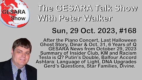 2023-10-29, GESARA Talk Show - Sunday - Halloween