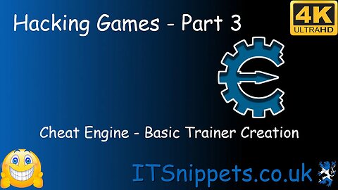Game Hacking With Cheat Engine - Part 3 - Creating A Trainer