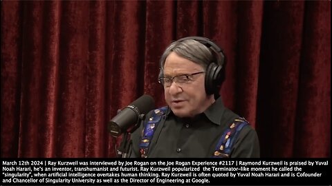 Ray Kurzweil | "By 2029 A.I. Will Match Any Person. People Think That It Will Happen Next Year or the Year After." + "We Will Have Medical Medical Nano-Robots, the Size of Blood Cells That Finish the Job of the Immune System."