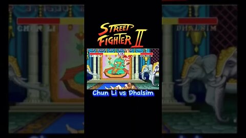 Street Fighter ChunLi vs Dhalsim #youtubeshorts #ytshorts #gaming #trending #viral #streetfighter