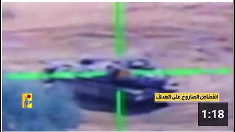 Hezbollah targeted a Merkava tank in the israeli Yiftach barracks