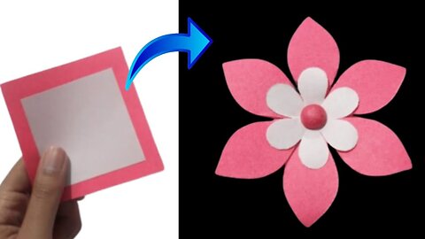 Easy Paper Flower Craft For Home / How To Make a Paper Flower Easy Way