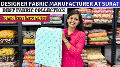 Designe r fabric MANUFACTURER at surat | saree , kurti,lehenga ,gown febric collection