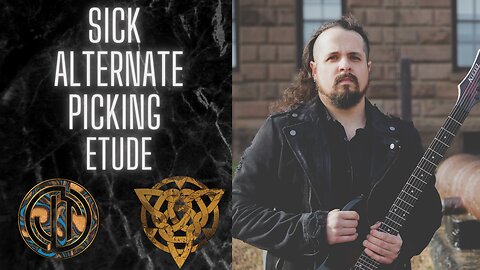 Sick Alternate Picking Etude- Metal Guitar Lesson- Kiesel Guitars