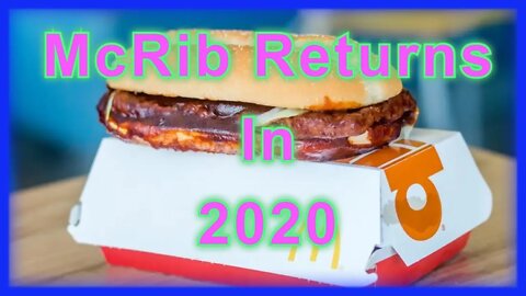 McRib Returns December 2 - Oct 30, 2020 Episode