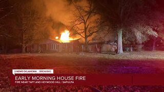 Early morning house fire in Sapulpa