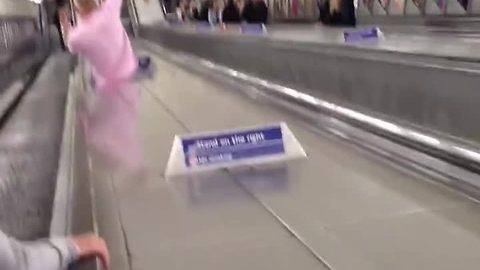 How NOT to use an escalator