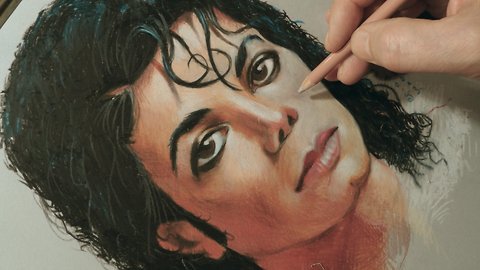 How to draw a Michael Jackson portrait