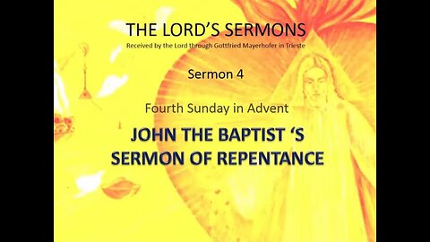 Jesus' Sermon #04: Sermon of Repentance