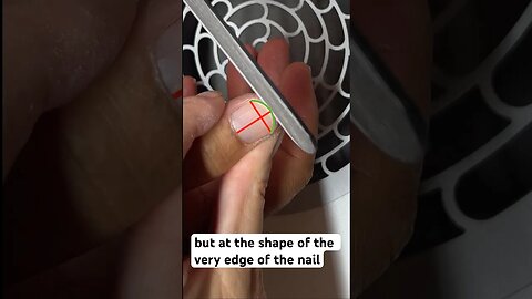 How to shape symmetrical nail #nailshape