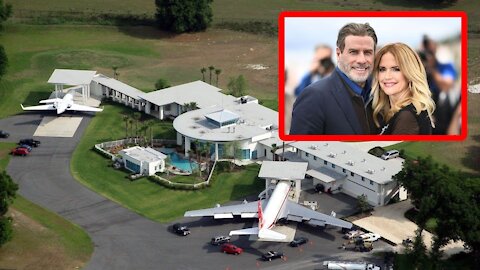 Inside John Travolta's $10 MILLION Airport Mansion - Luxury