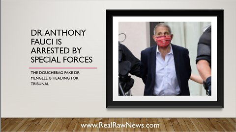 Special Forces finally Arrest Dr. Anthony Fauci, the Cabal's Death Dealer