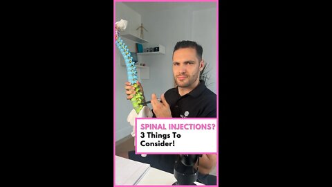 Spinal Injections? 3 Things To Consider 💉🤔 #shorts #backpain