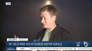 Mt. Helix Park holds Sunrise Easter service