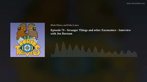 Episode 73 - Stranger Things and other Encounters - Interview with Joe Davison