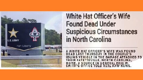 Bombshell ~ White Hat Officer's Wife Found Dead.