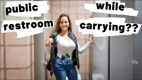 USING A PUBLIC RESTROOM WHILE CARRYING A GUN | How to deal with it using different holsters!