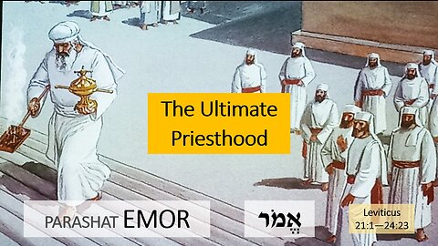 Parashat Emor: Leviticus 21:1—24:23 – The Ultimate Priesthood