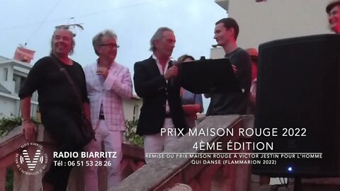 Remise du Prix Maison Rouge Biarritz 2022