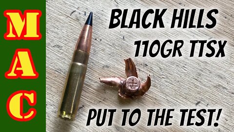 TEST: Black Hills 300BLK 110gr TTSX