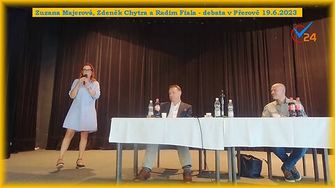 Zuzana Majerová, Zdeněk Chytra a Radim Fiala - debata v Přerově 19.6.2023