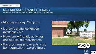 McFarland Branch Library open 5 days a week