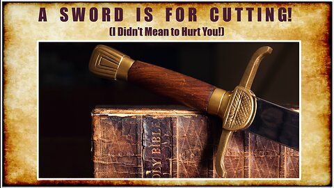A SWORD IS FOR CUTTING! (I Didn't Mean to Hurt You!)