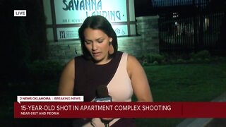 15-year-old shot in apartment complex shooting